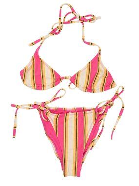 Solid & Striped The Iris Bikini Set in South Beach Stripe